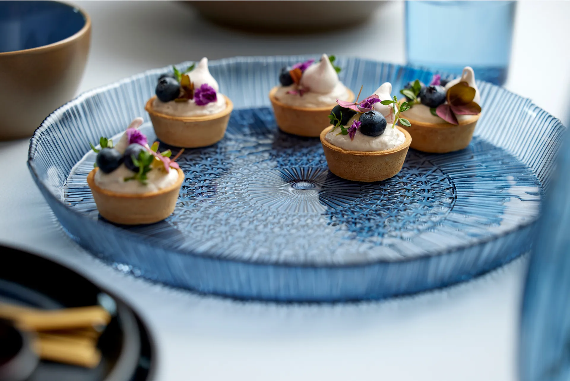 Kusintha servering 碟子 round Ø30 cm, 蓝色 Bitz