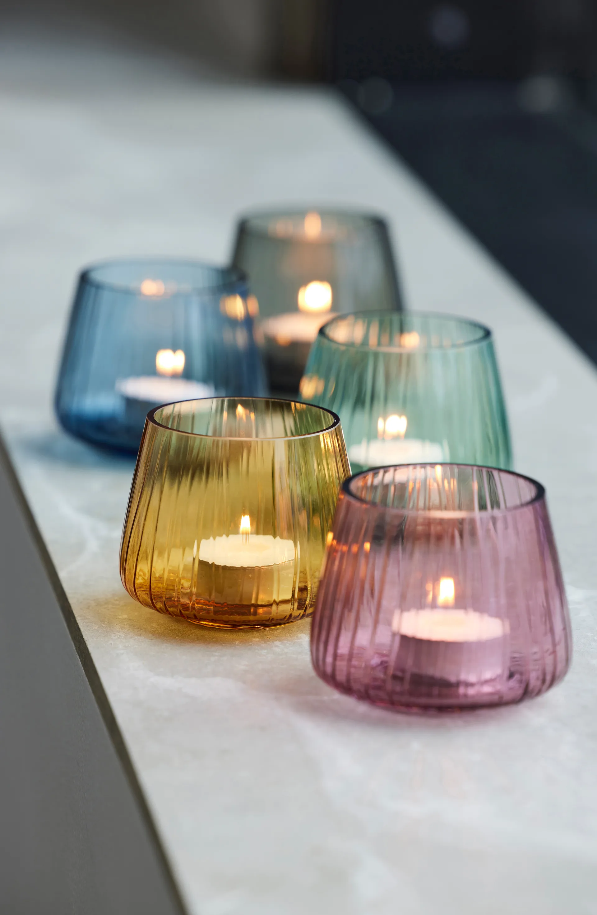 Kusintha tea light holder 7.5 cm 两件套装, Amber Bitz