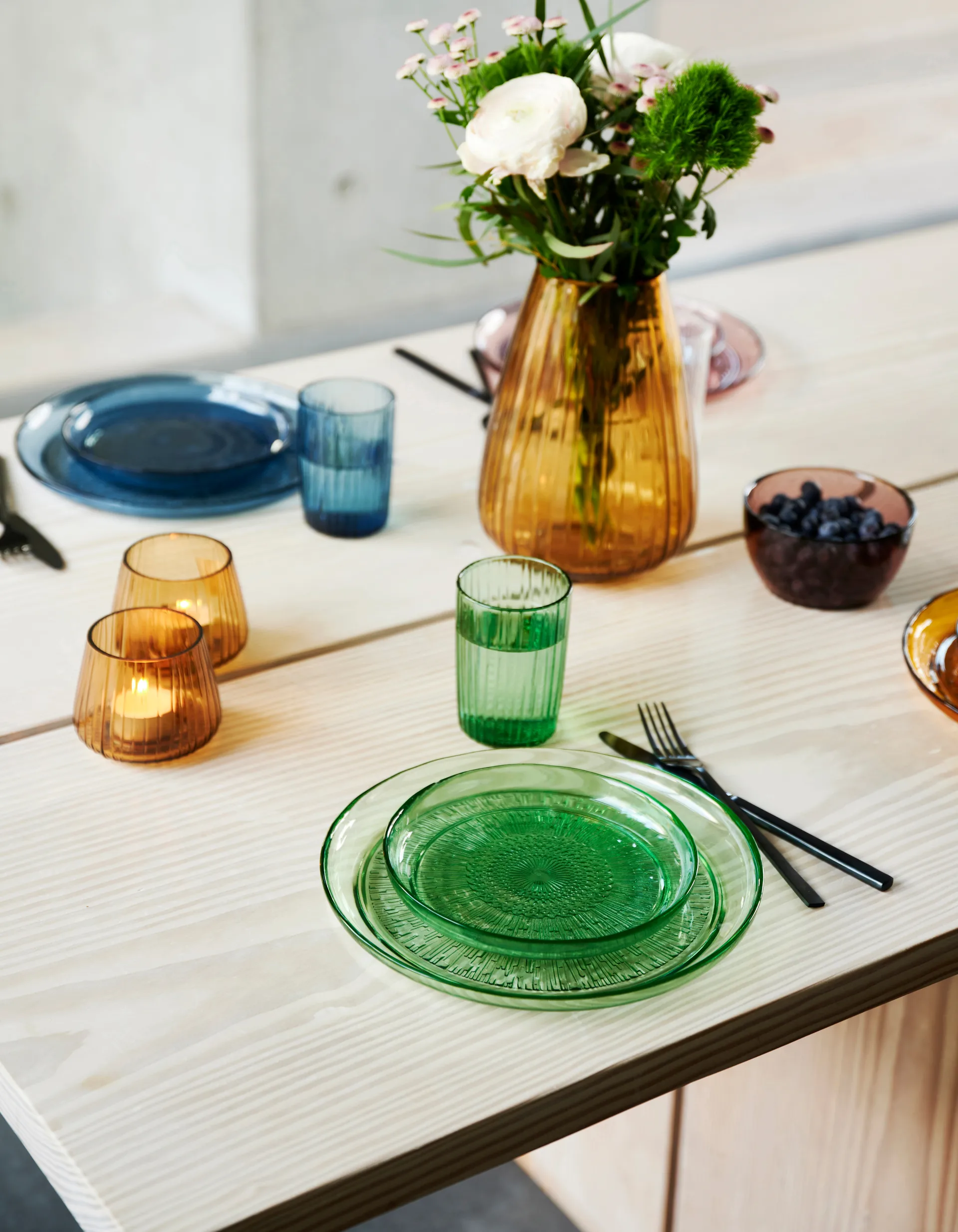 Kusintha tea light holder 7.5 cm 两件套装, 粉色 Bitz