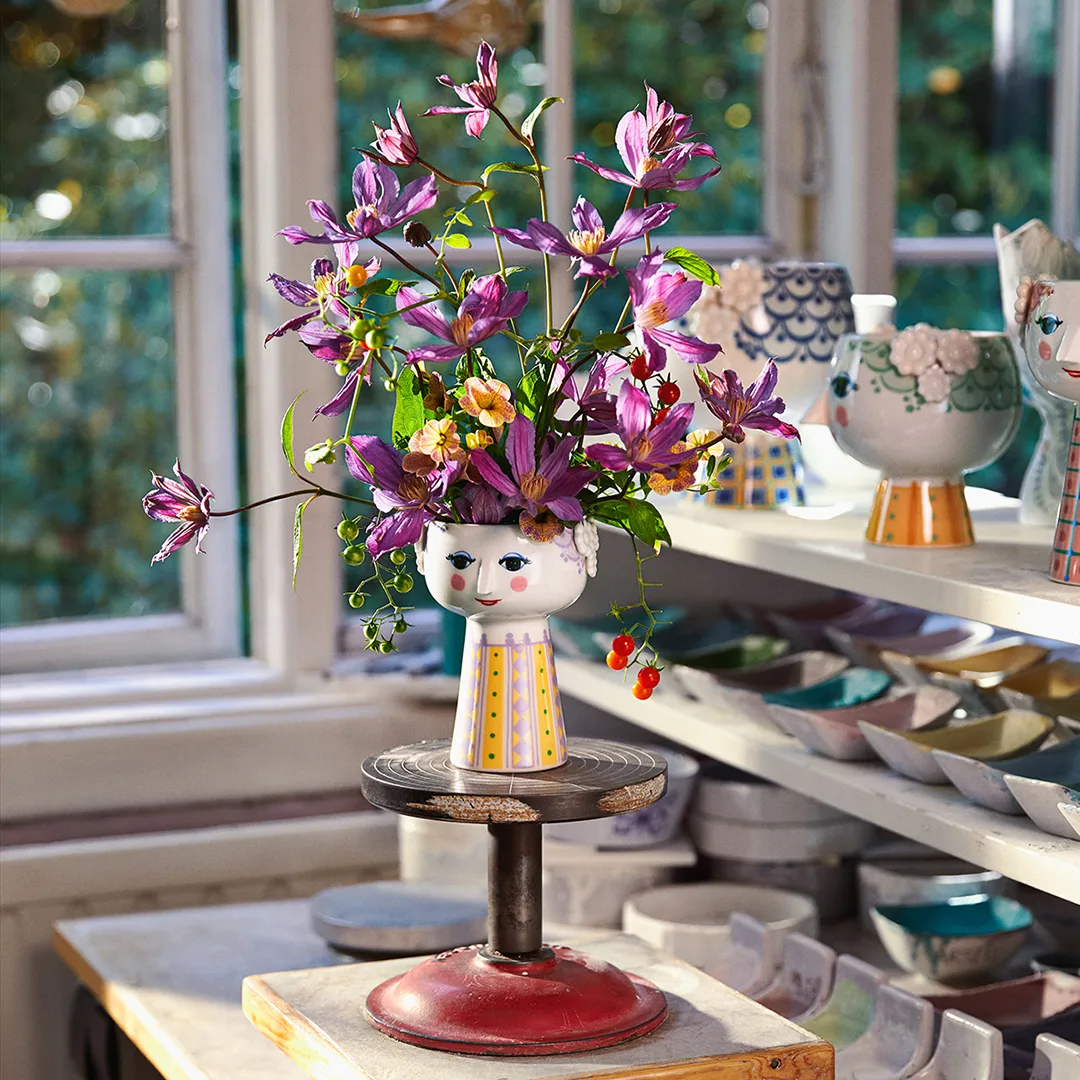 Eva 花瓶 15cm, 紫色 Bjørn Wiinblad
