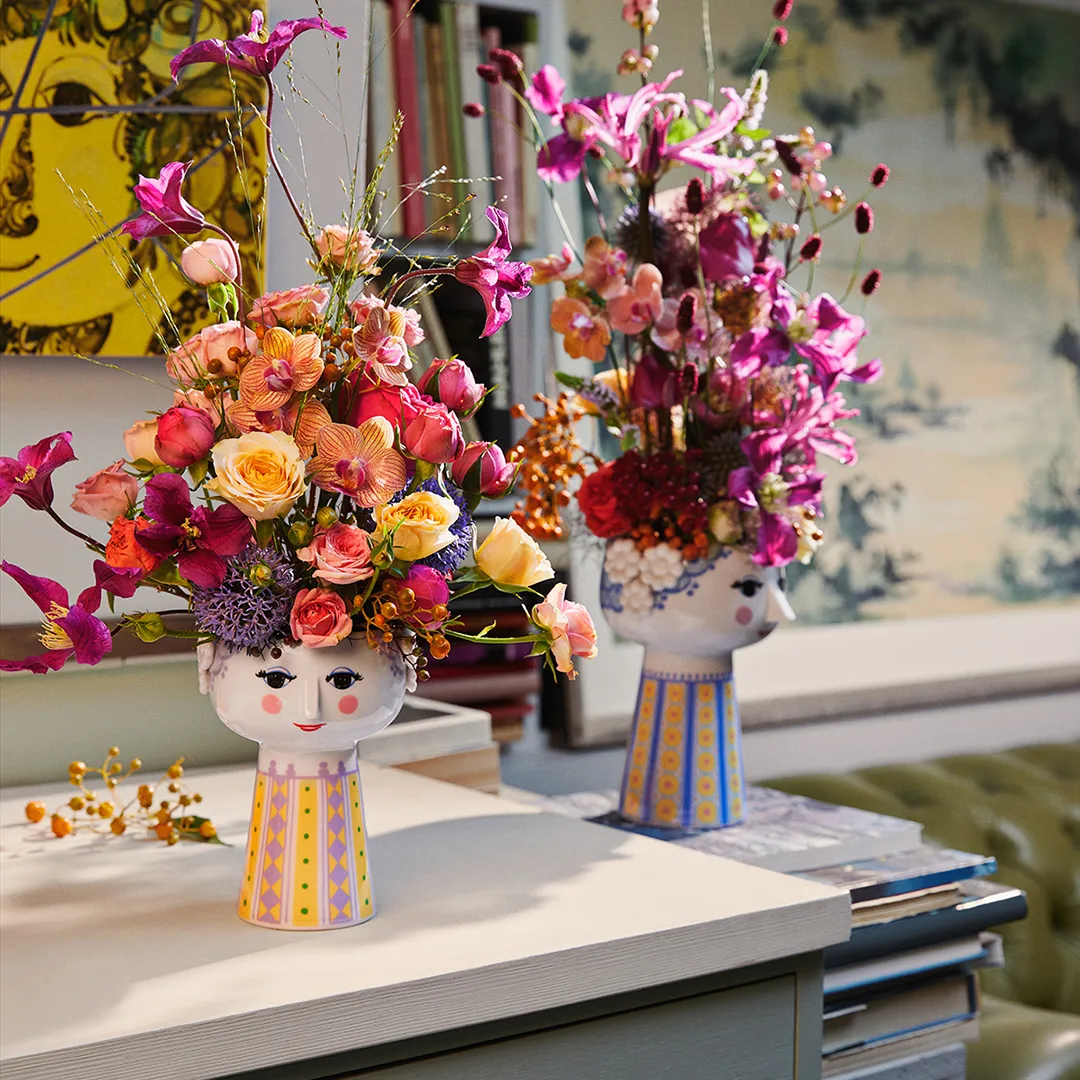 Eva 花瓶 18.5 cm, 蓝色-蓝色 Bjørn Wiinblad