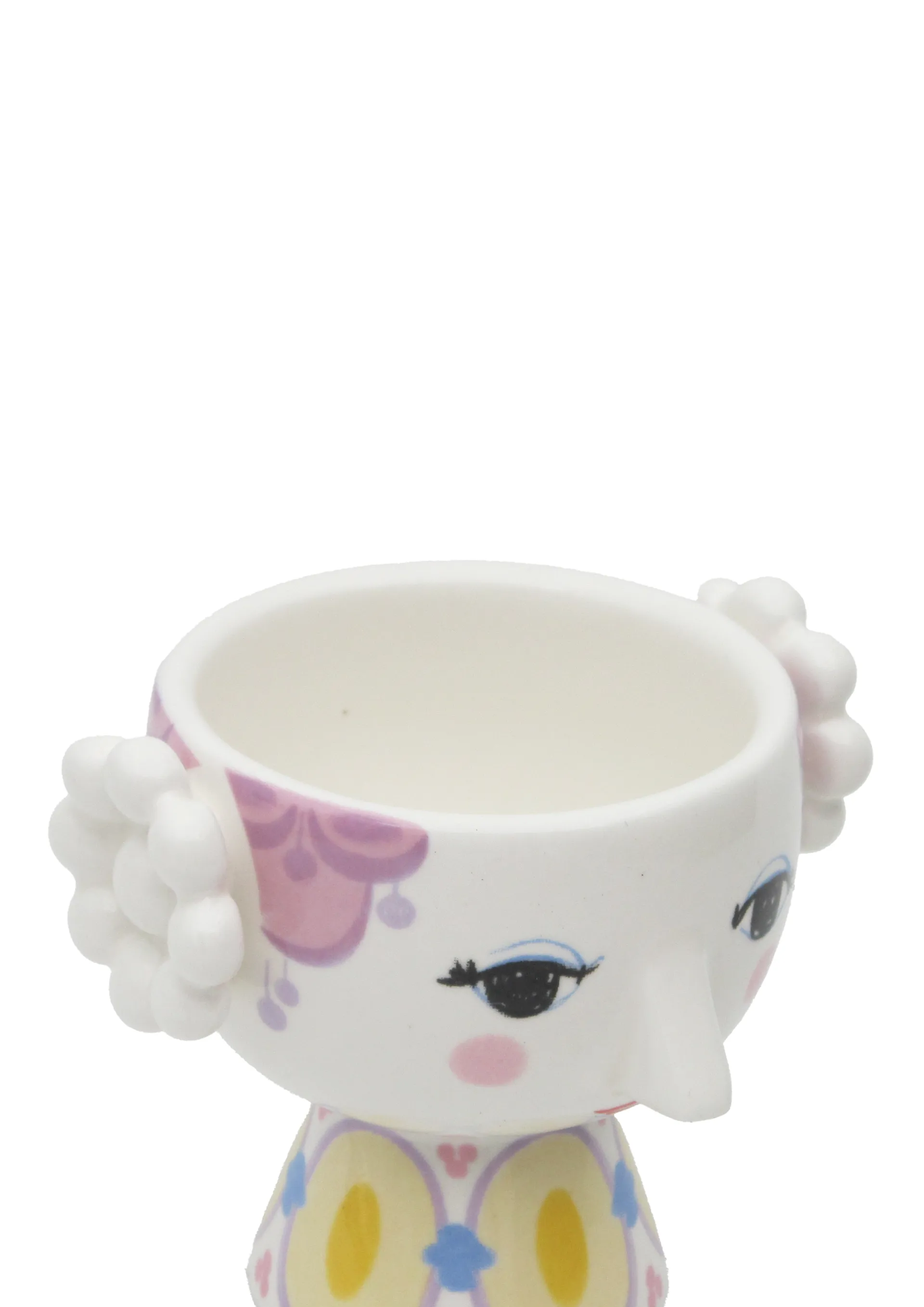 Eva 烛台 Ø6.5 cm 两件套装, 黄色-薰衣草紫 Bjørn Wiinblad