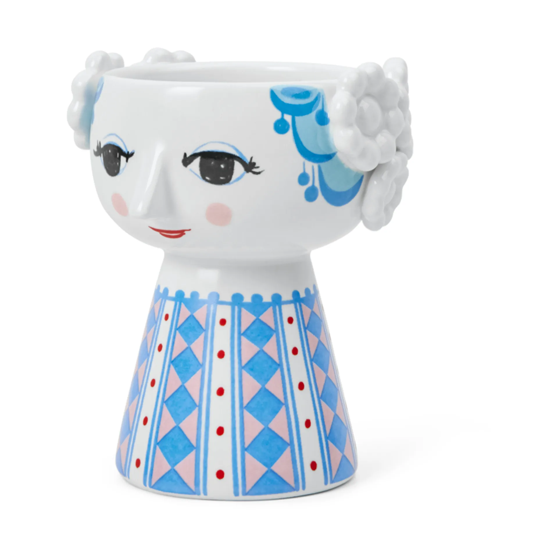 Eva 烛台 9,5 cm, Dark blue Bjørn Wiinblad