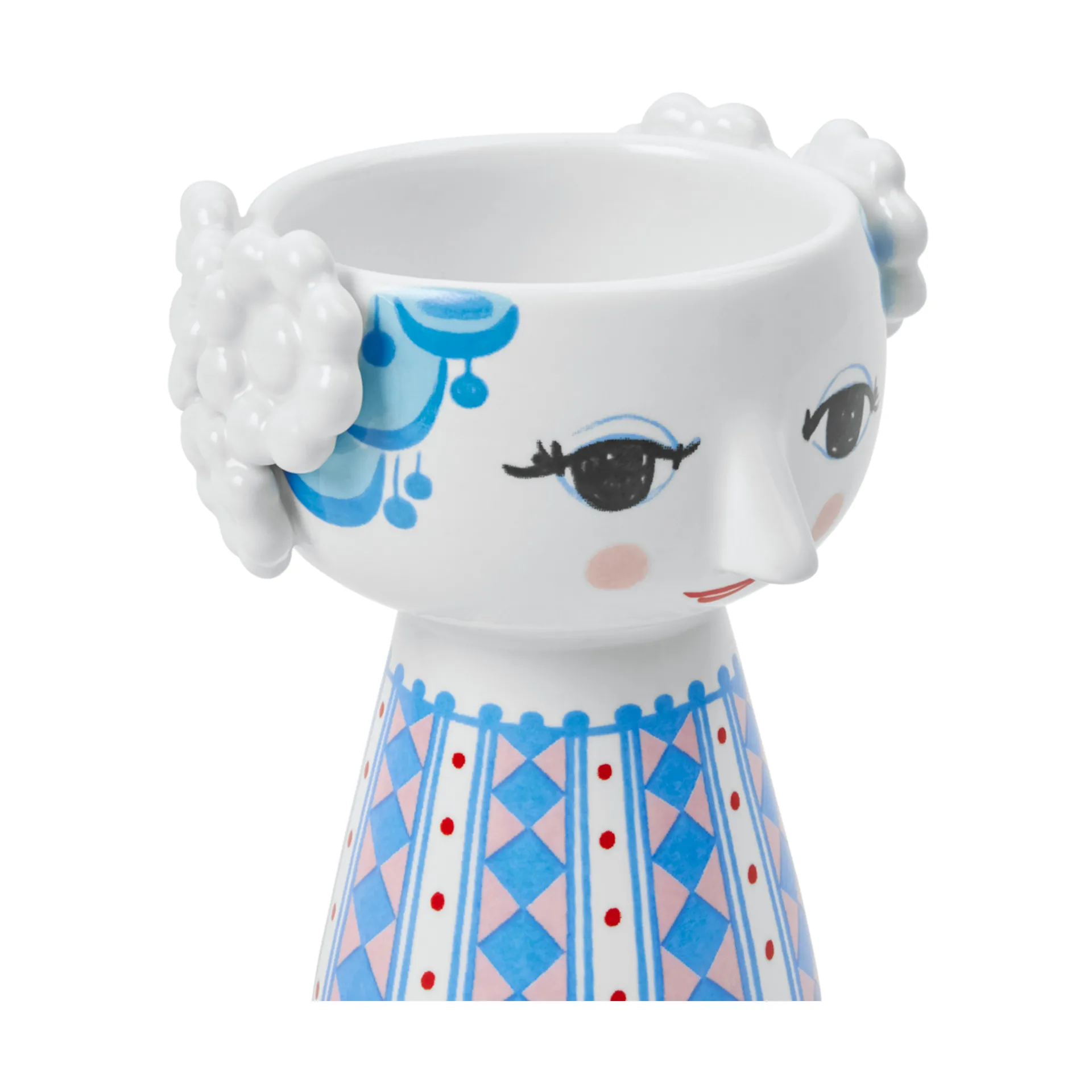 Eva 烛台 9,5 cm, Dark blue Bjørn Wiinblad