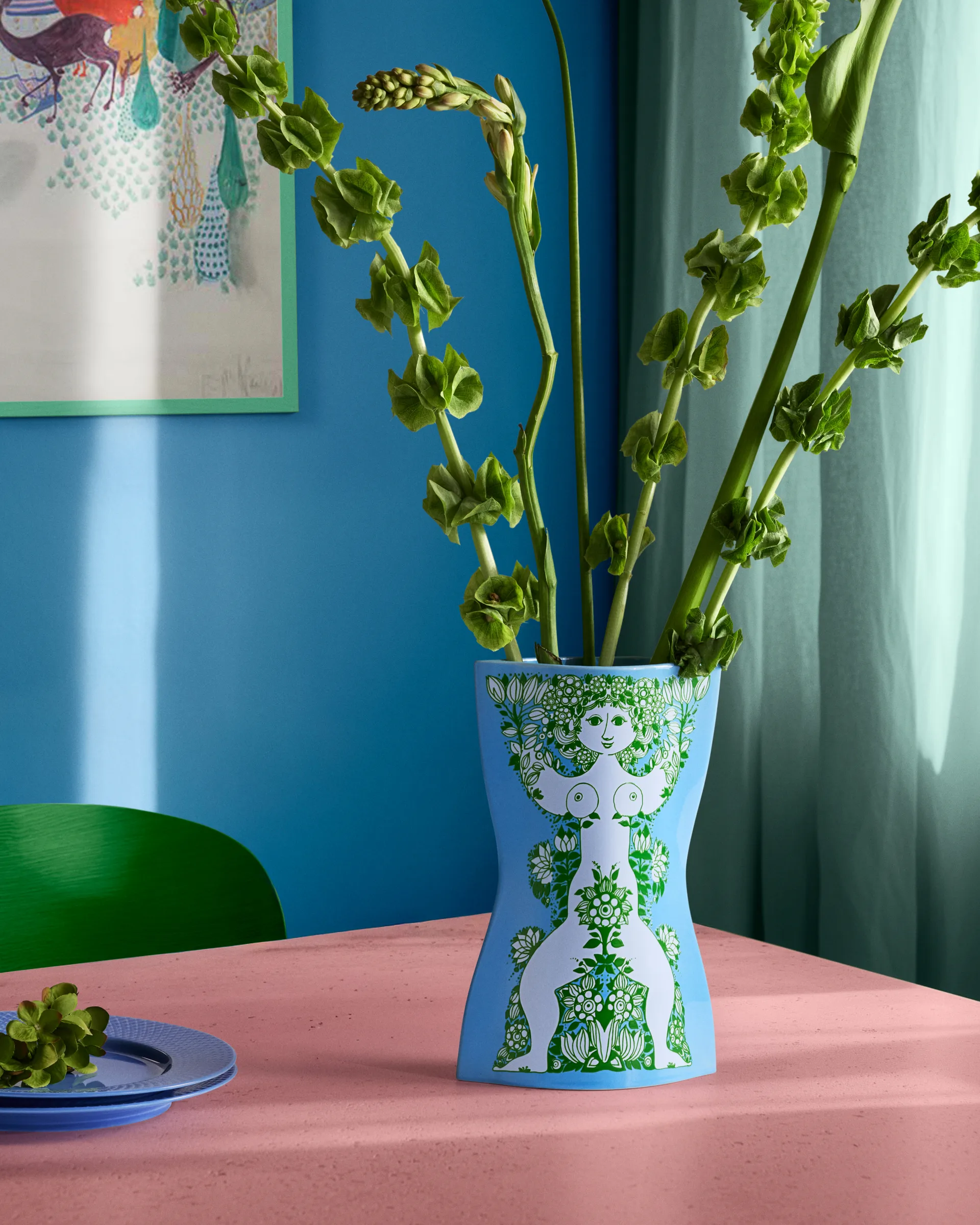 Nina 花瓶, 浅蓝绿色_28.5cm Bjørn Wiinblad