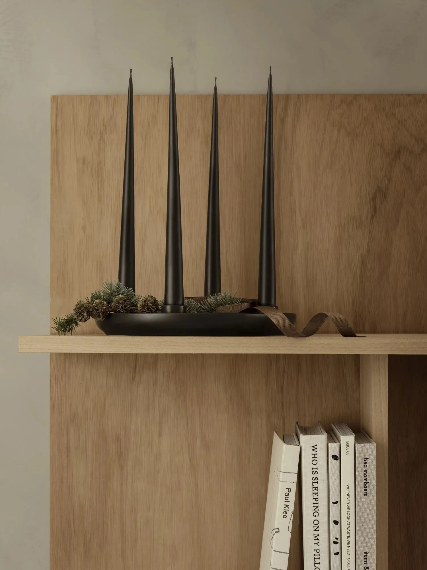 ADVENT 烛台 Ø27 cm, 黑色 blomus