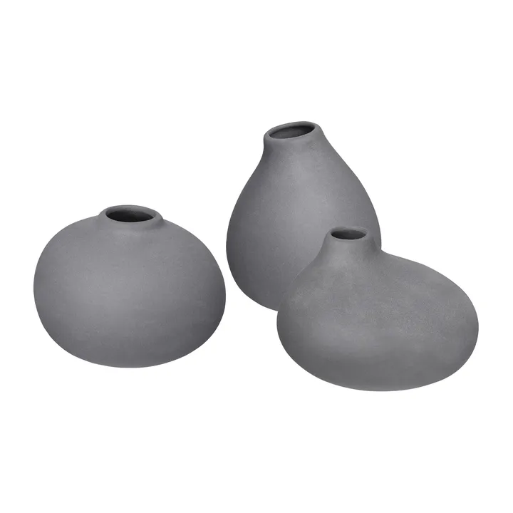 Blomus Nona系列 三件套花瓶 - Pewter - Blomus