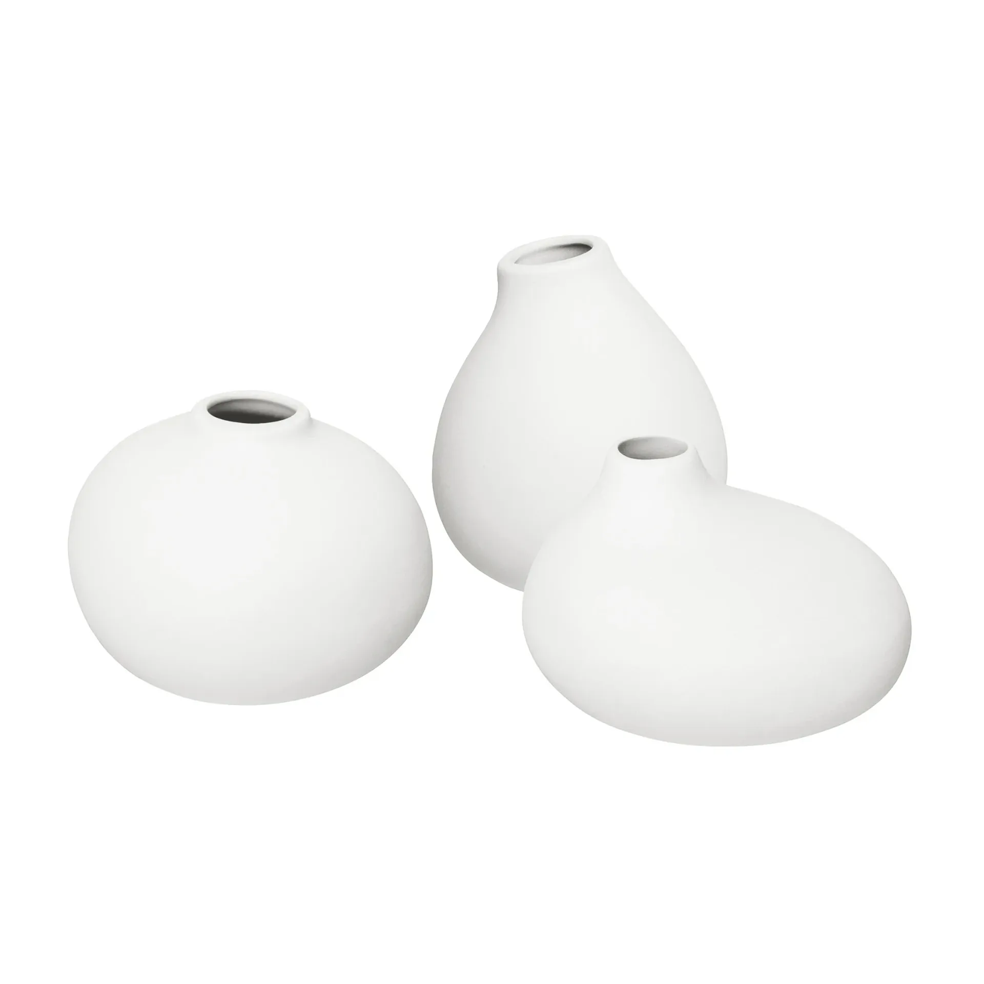 Blomus Nona系列 三件套花瓶, 白色 blomus