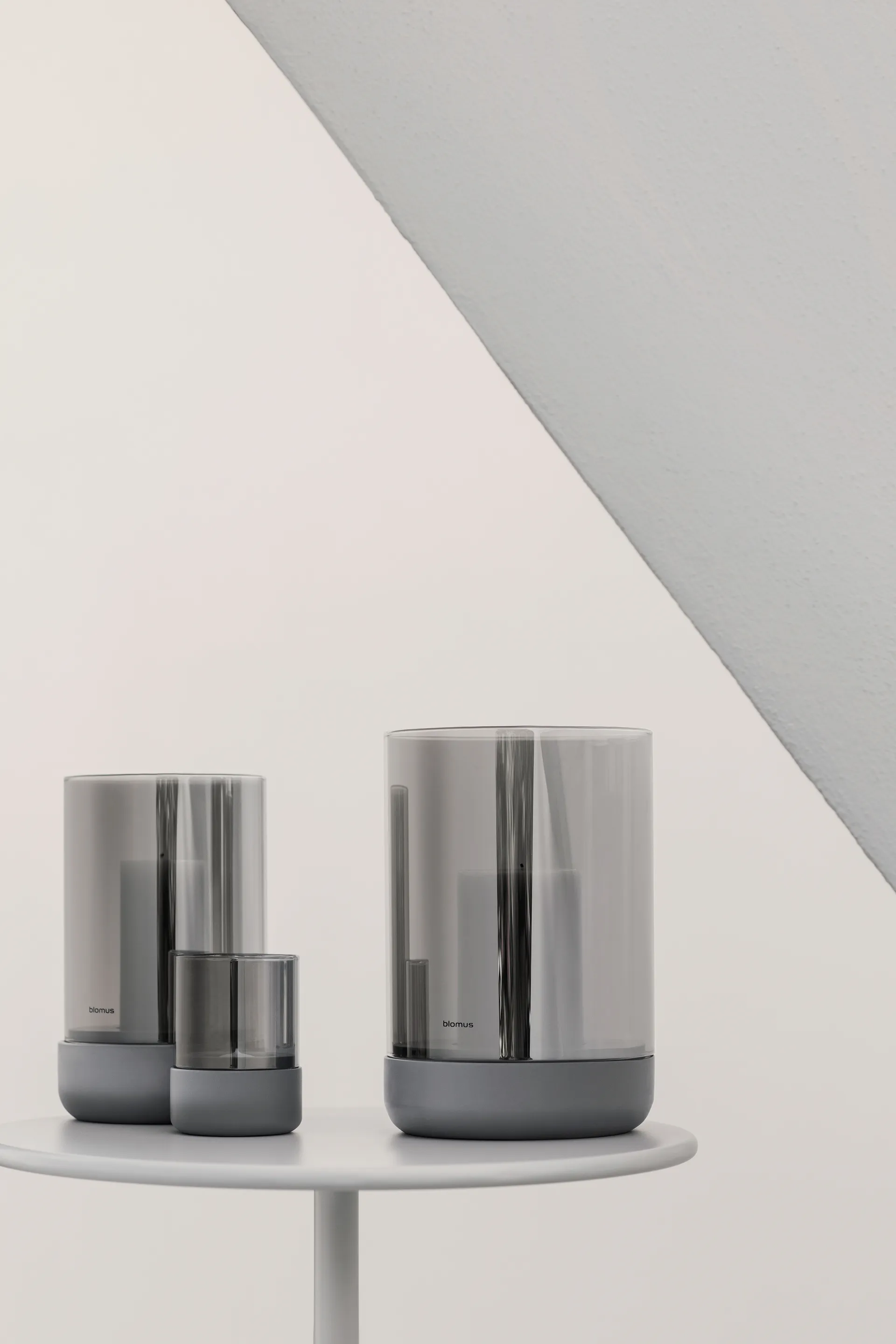 Calma 烛台直径12cm, 灰色_烟灰色 blomus