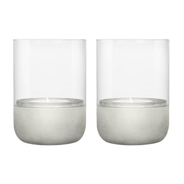 Calma 烛台 Ø7 cm 两件套装 - Light 灰色 - Blomus
