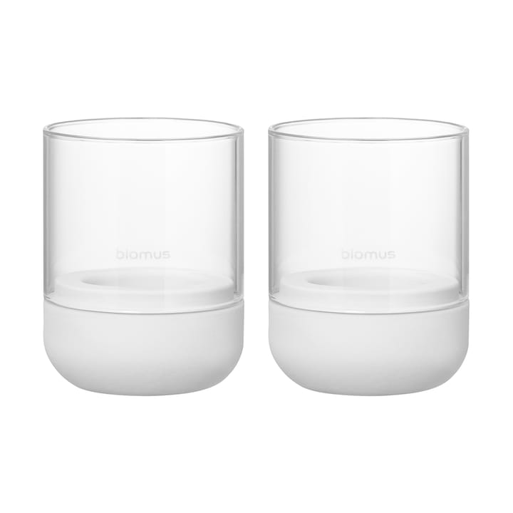 Calma 烛台 Ø7 cm 两件套装 - Lily white - Blomus