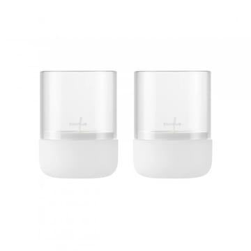 Calma 烛台 Ø7 cm 两件套装 - Lily white - Blomus