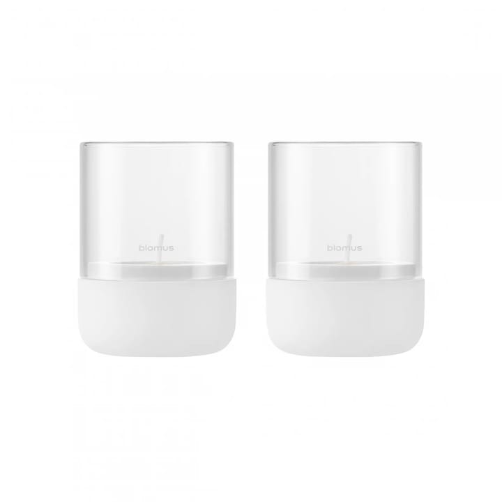 Calma 烛台 Ø7 cm 两件套装, Lily white Blomus