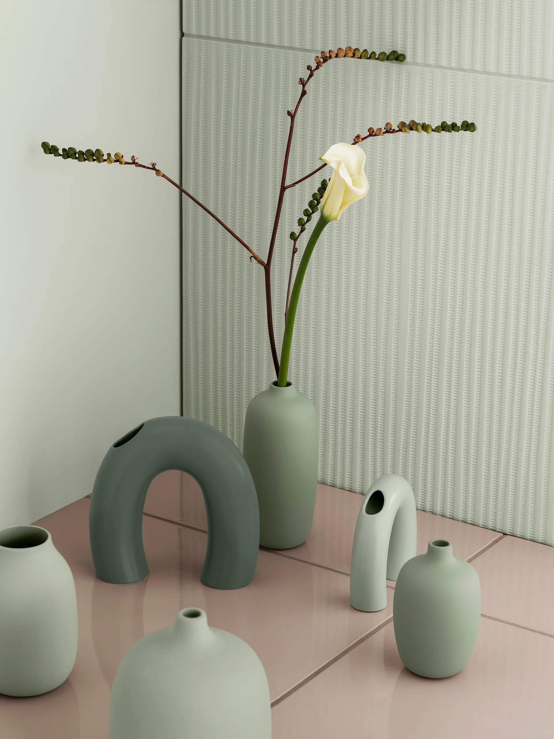Ceola 花瓶18cm, 沙漠鼠尾草色 blomus