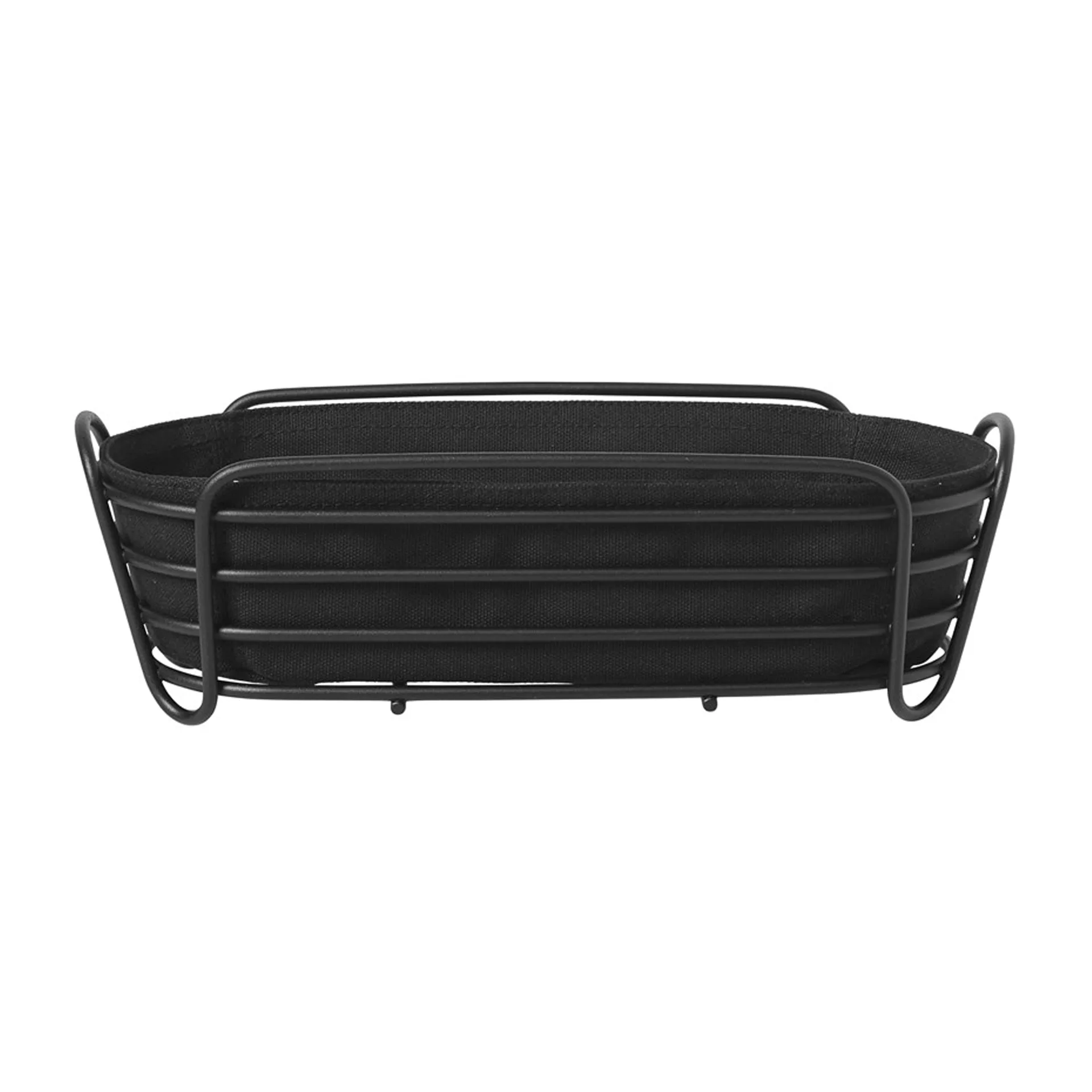 Delara bread box oval 32 cm, 黑色 blomus