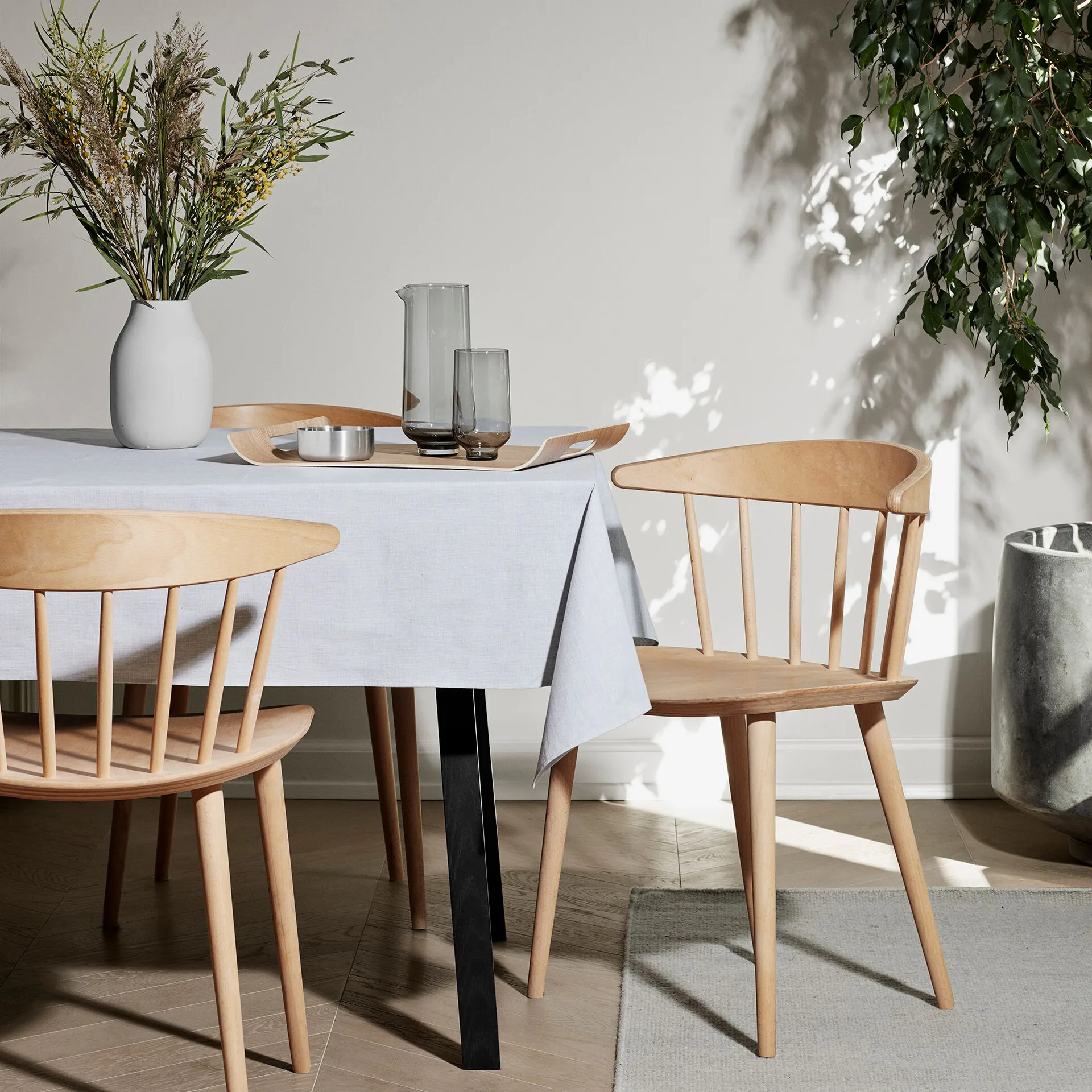 Flow hight tumbler glass 两件套装, Smoke blomus