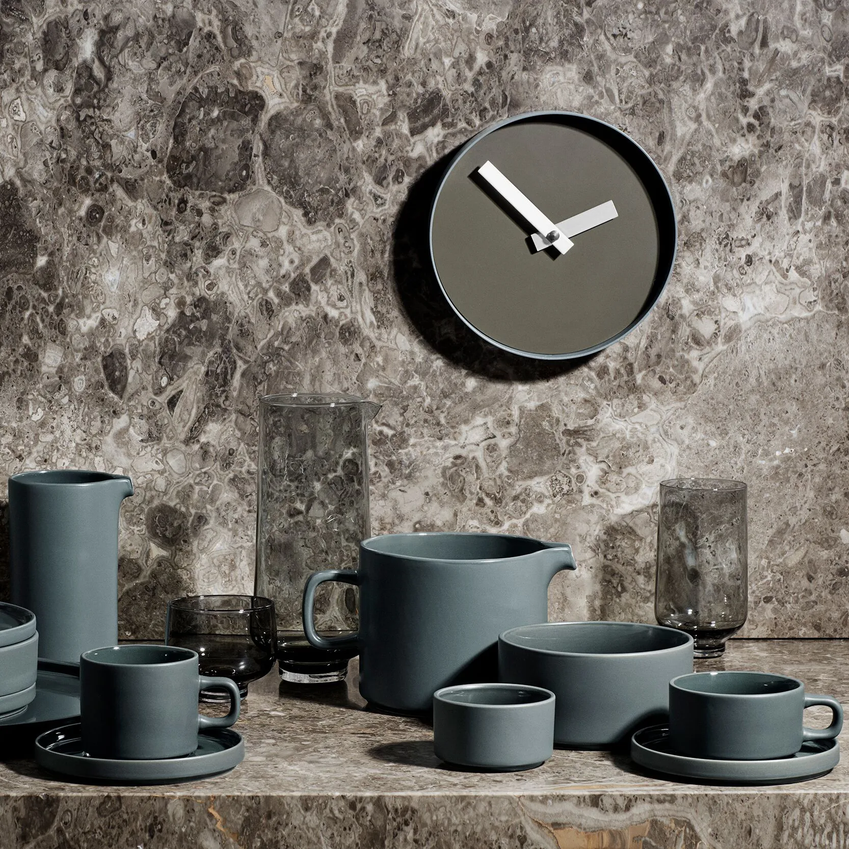 Flow tumbler glass 22 cl 两件套装, Smoke blomus