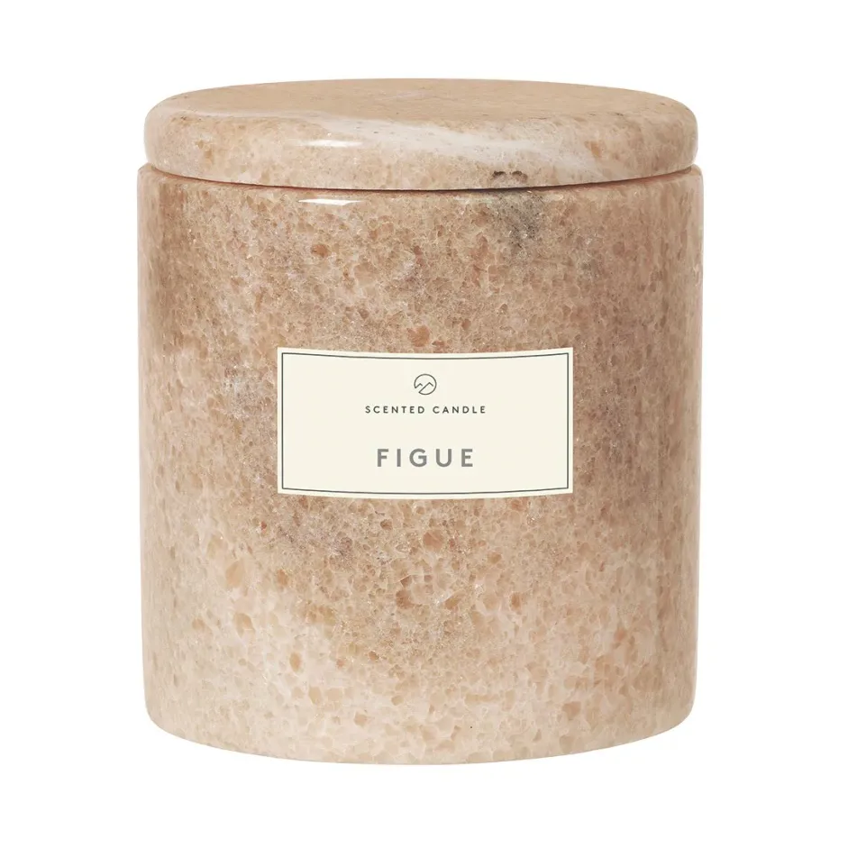 Frable 香薰蜡烛 marble Ø7 cm, Indian tan-fig blomus