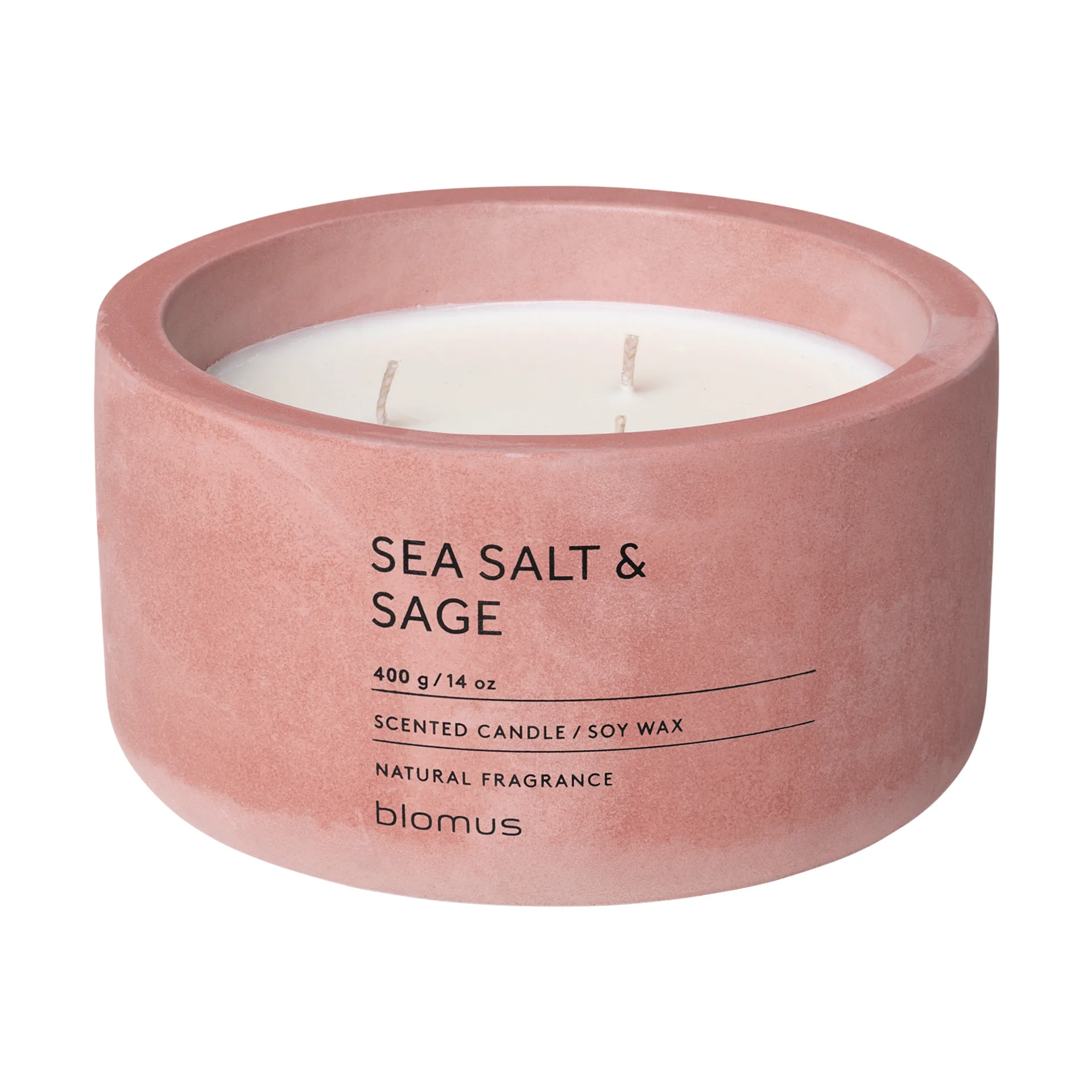 Fraga scented candles 25 hours, Sea salt & Sage-Withered 玫瑰色 blomus