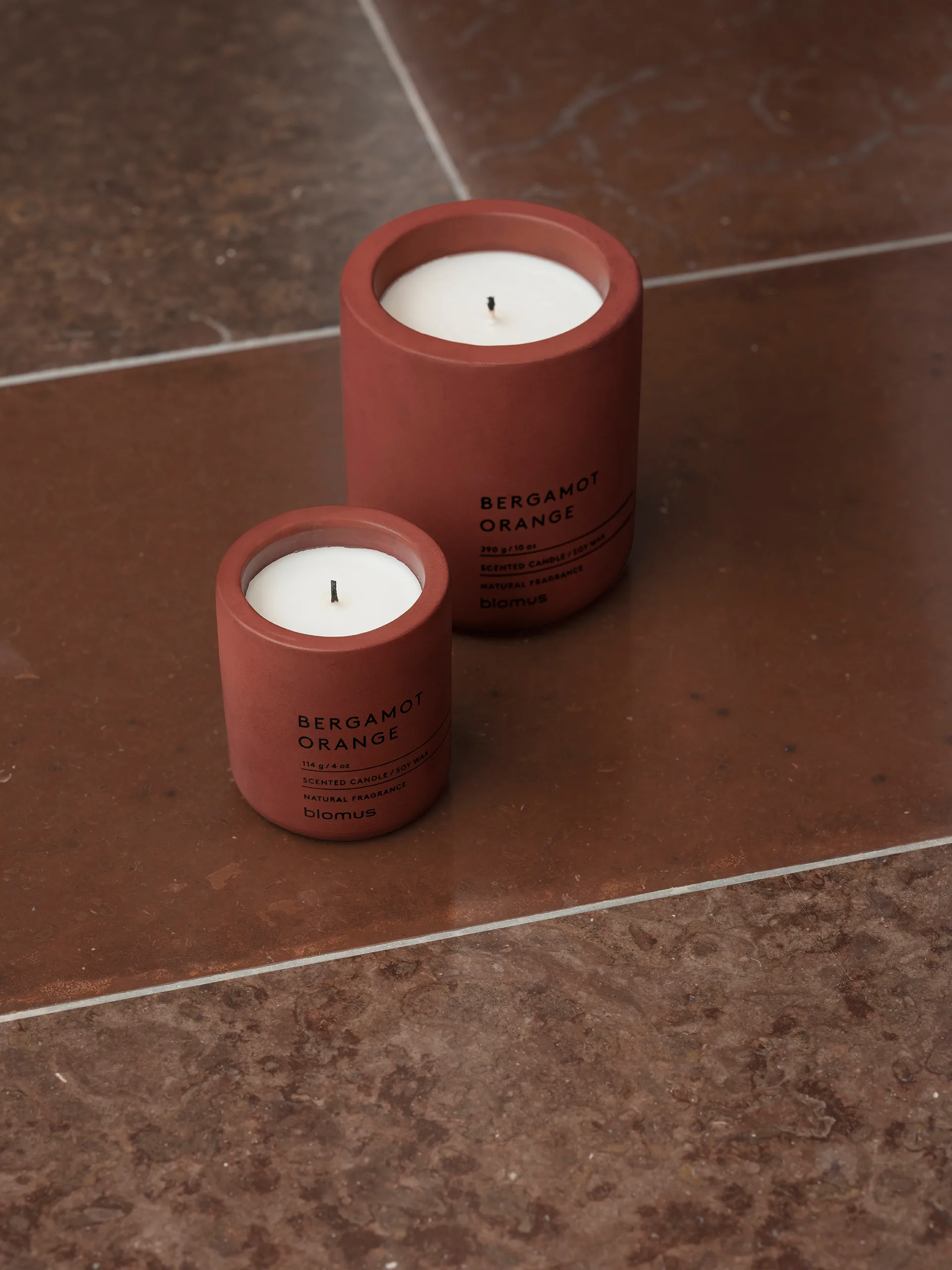 Fraga scented candles 55 hours, Bloody 橙色 Cedar Wood blomus