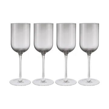 Fuumi 酒杯310ml 4只装 - 烟灰色_透明 - blomus