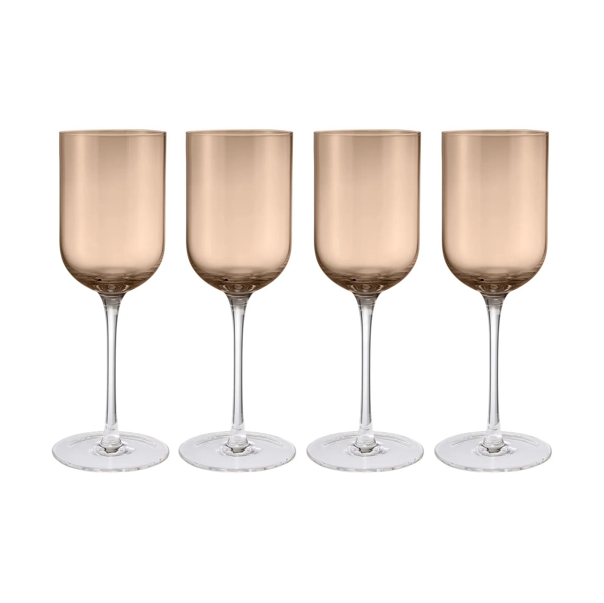 Fuumi 酒杯310ml 4只装, 咖啡色_透明 blomus