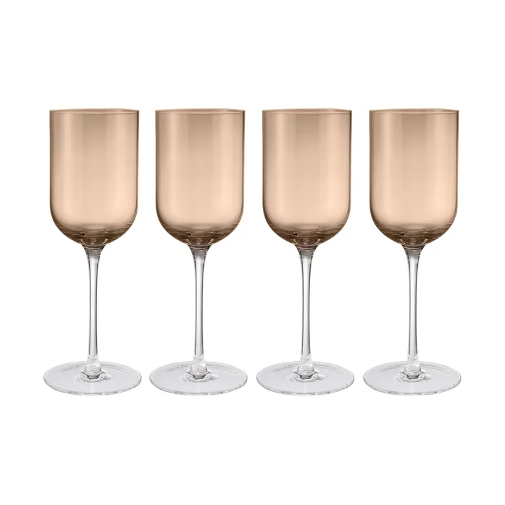 Fuumi 酒杯310ml 4只装 - 咖啡色_透明 - blomus