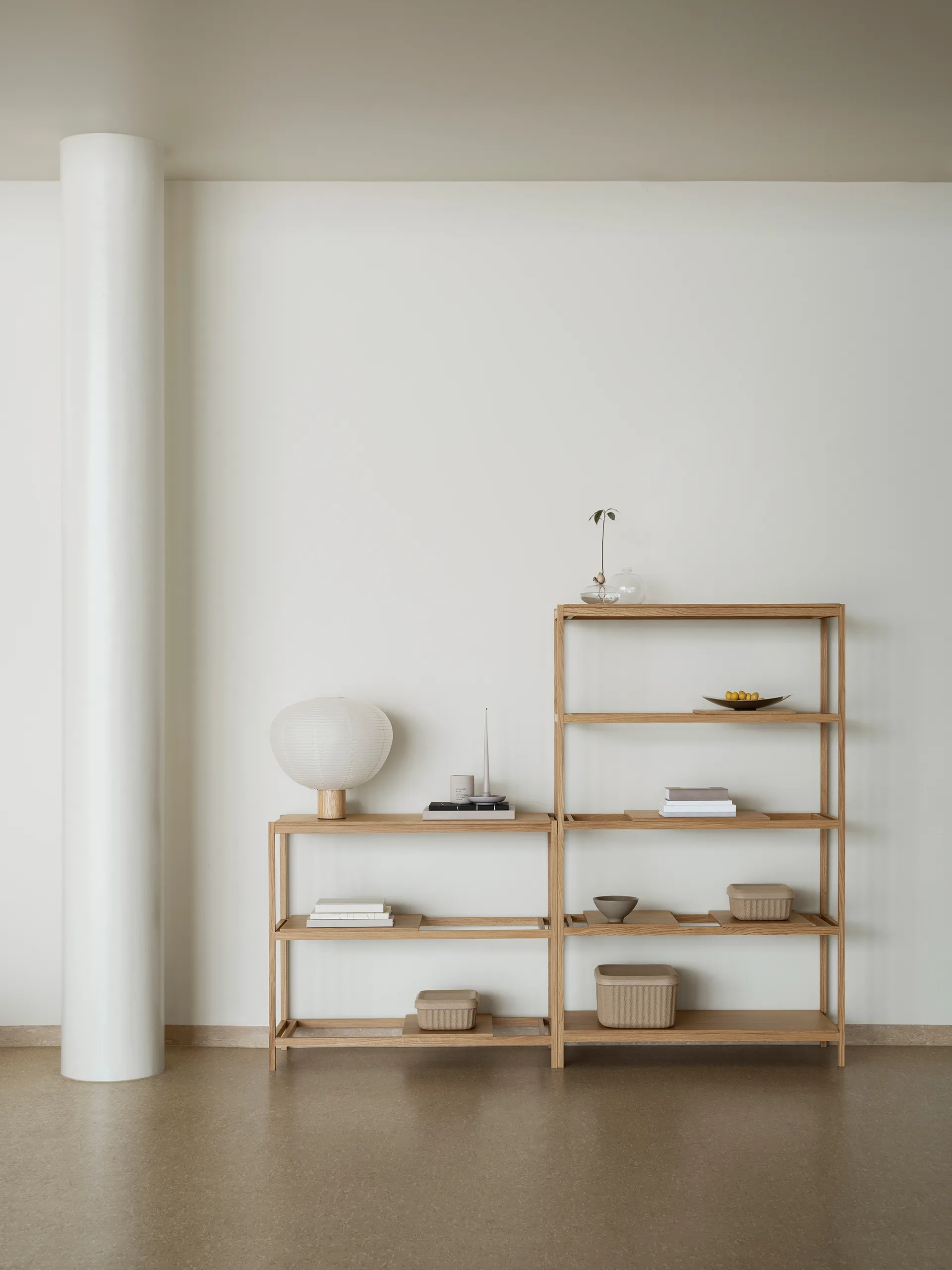 Kami 台灯 46 cm, 自然木色 blomus