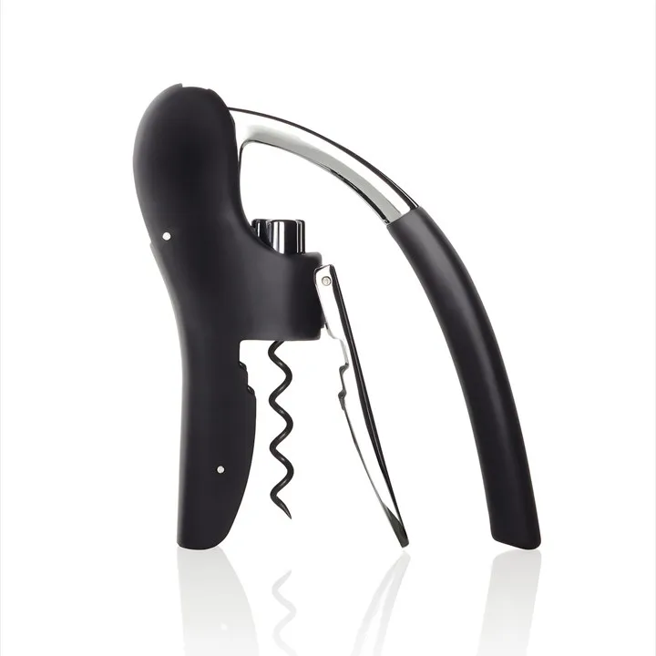 Leverman Pro 开瓶器带铝箔切割器 - 黑色 - blomus