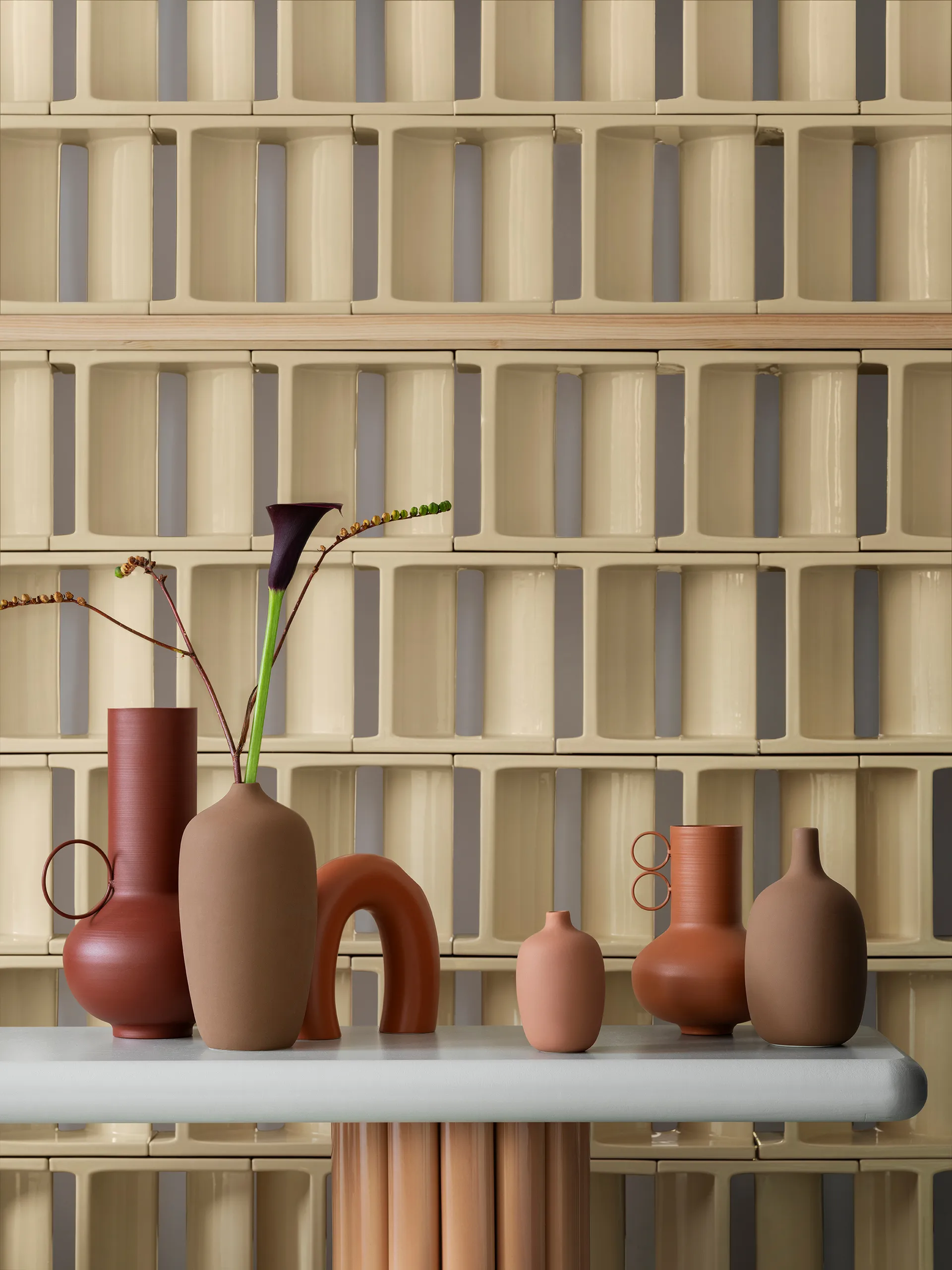 Loha 花瓶 33 cm, Brandy 褐色 blomus