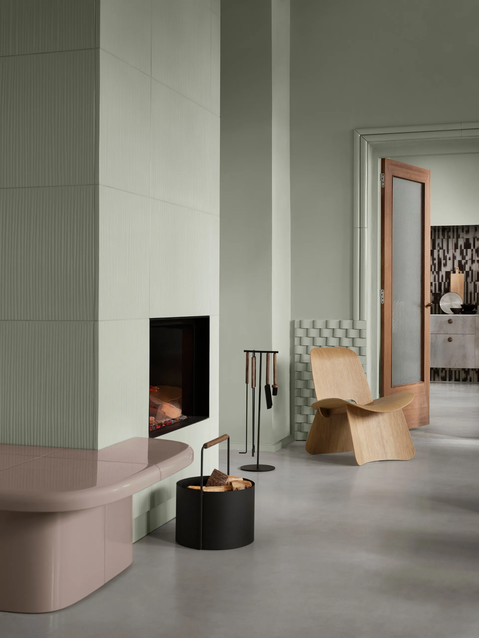 Nagomi 椅子, Oiled plywood blomus