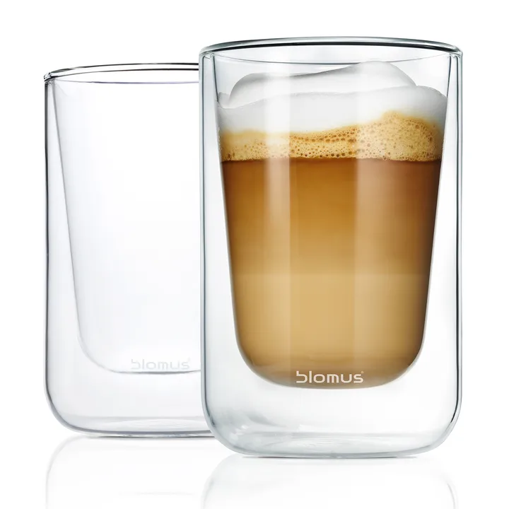 Nero隔热卡布奇诺杯 2件套 - 透明 - blomus