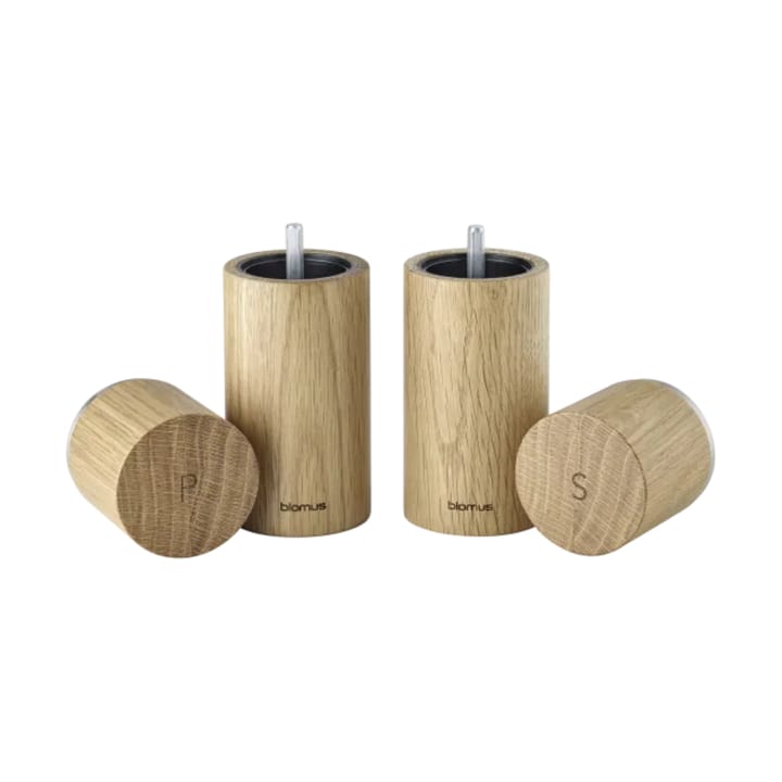 Pepe Salt 和 Pepper Grinder 套装 15 cm, 自然木色 Blomus