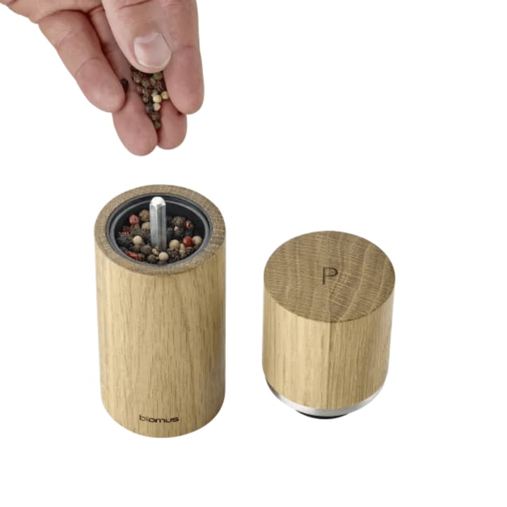 Pepe Salt 和 Pepper Grinder 套装 15 cm, 自然木色 Blomus