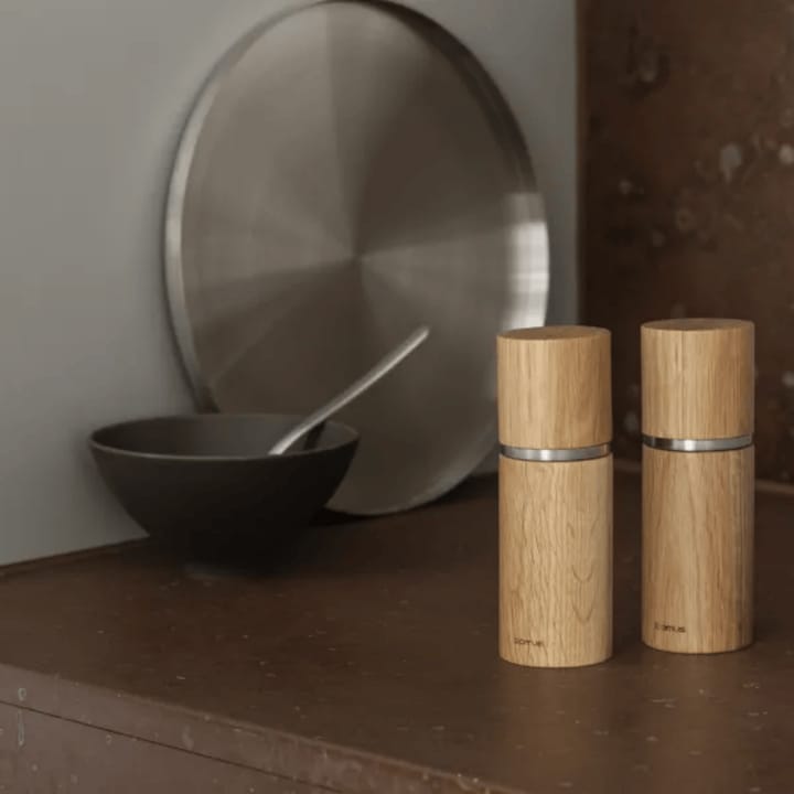 Pepe Salt 和 Pepper Grinder 套装 15 cm, 自然木色 Blomus
