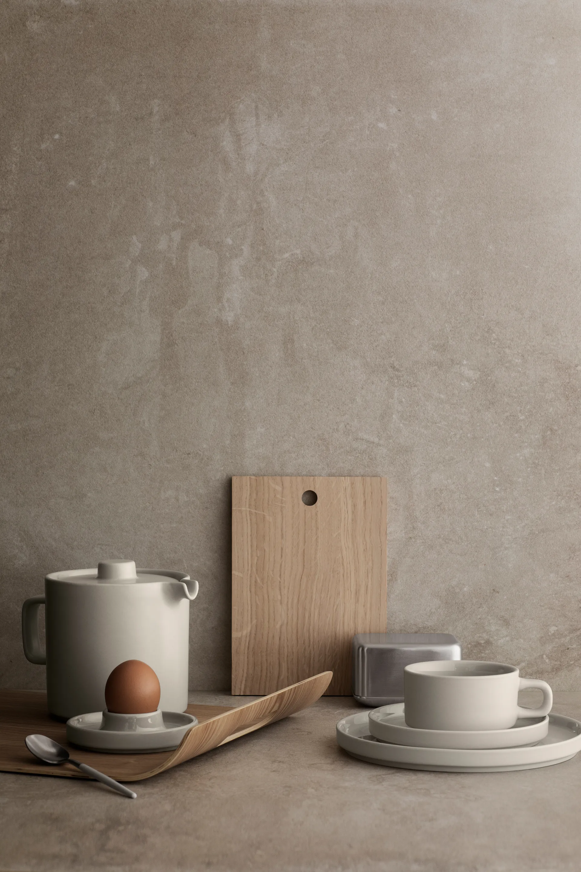 Pilar 蛋杯 Ø10.4 cm 两件套装, Moonbeam blomus