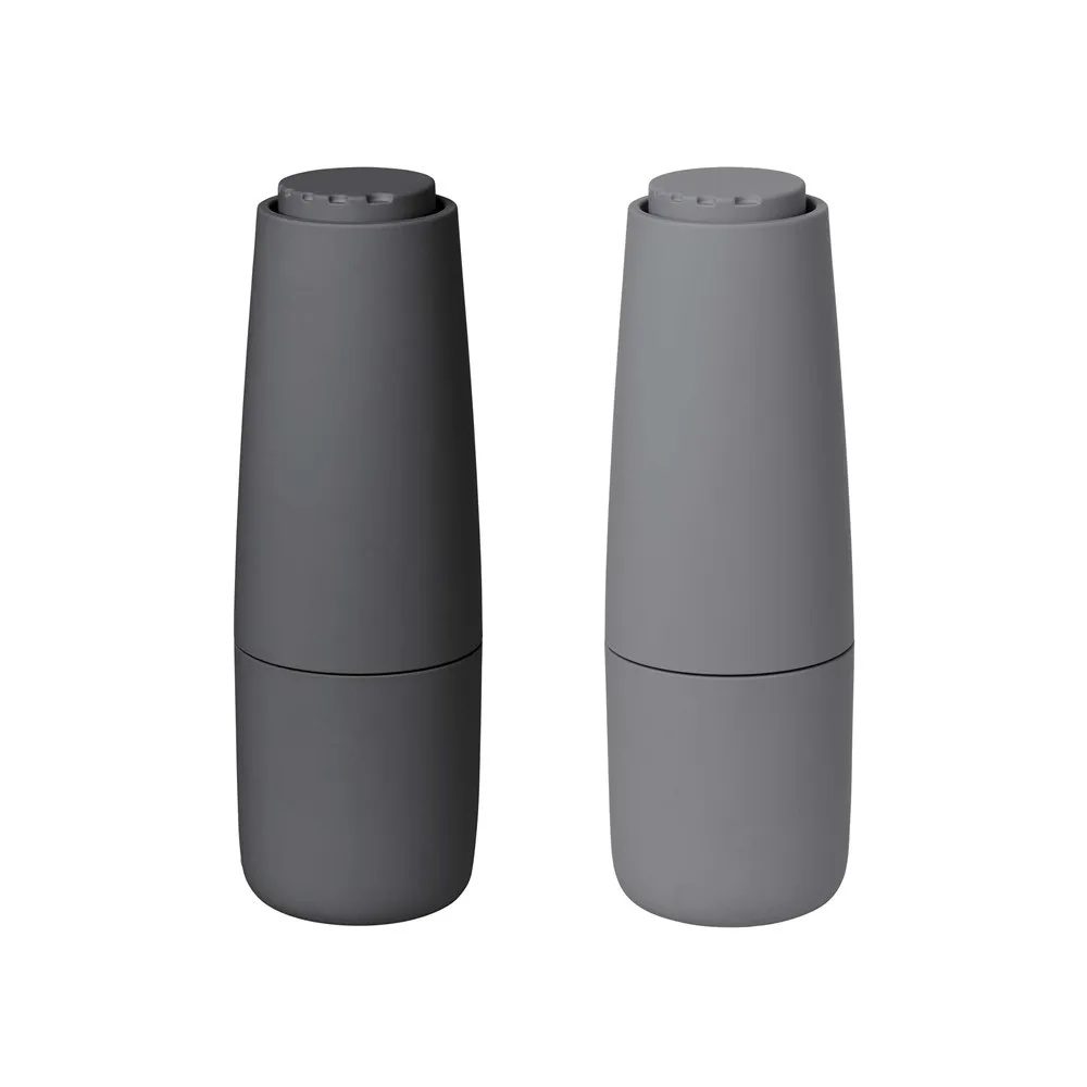 Salpi 塑料盐胡椒研磨器, 鲨鱼皮_磁铁灰_灰色_灰色 blomus