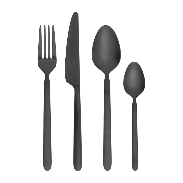 STELLA 餐具 cutlery black - 16 pieces - Blomus