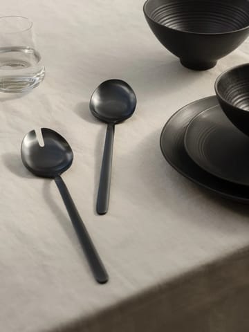 STELLA salad 刀叉勺 black 两件套装 - 28 cm - blomus
