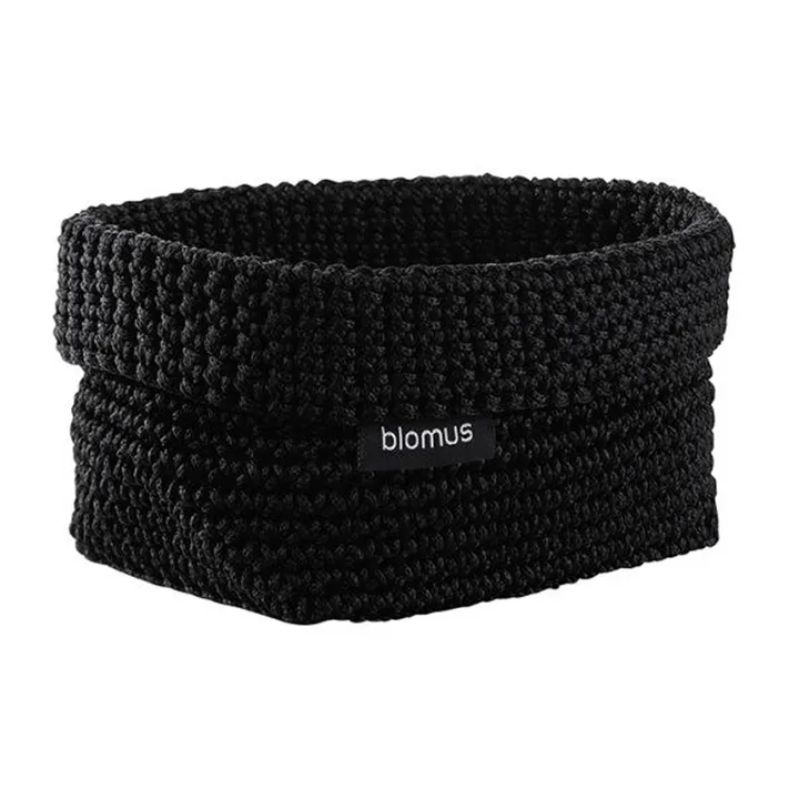 Tela 布艺收纳篮 中号 10x15cm - 黑色 - blomus