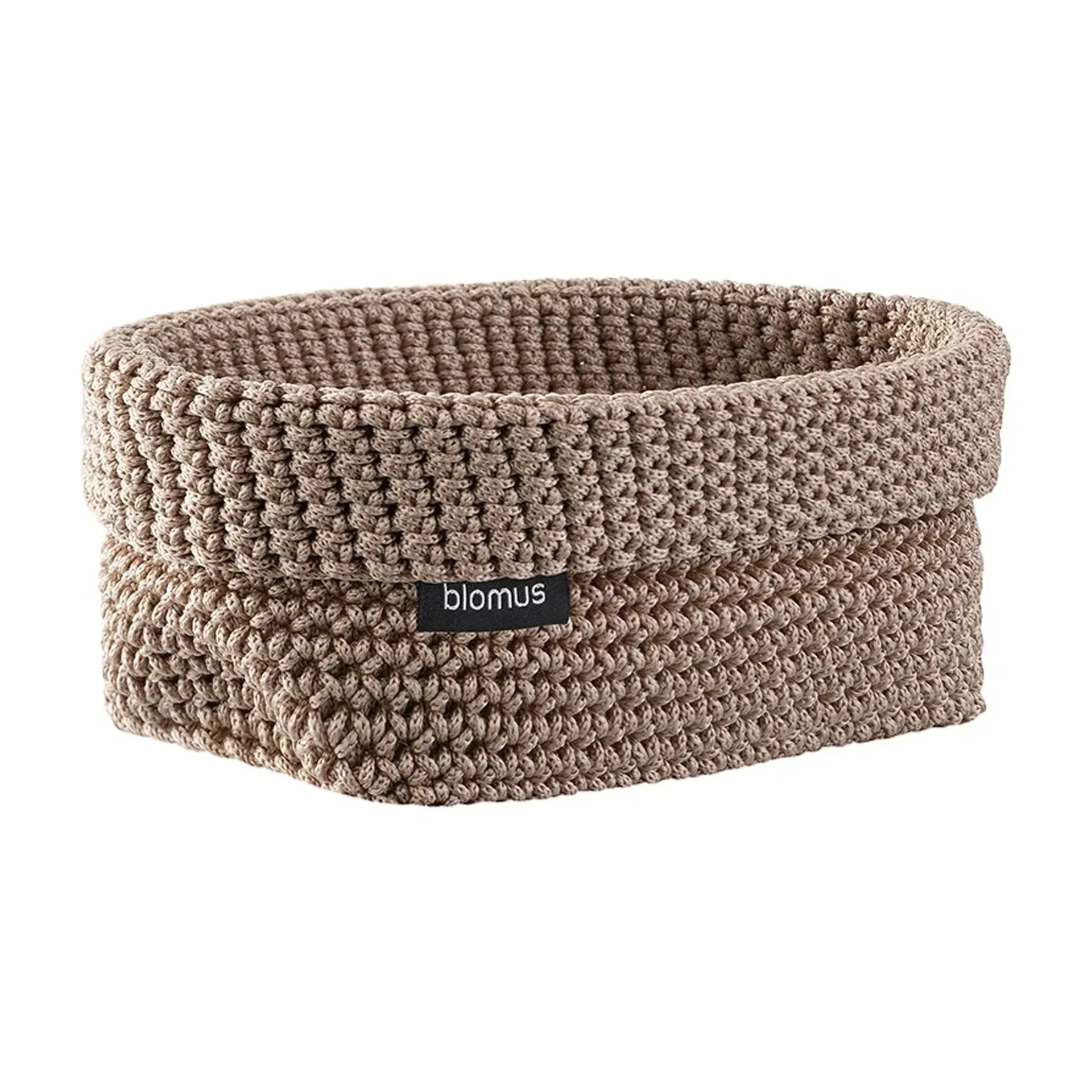 Tela textile basket L 12x20 cm, Bark blomus