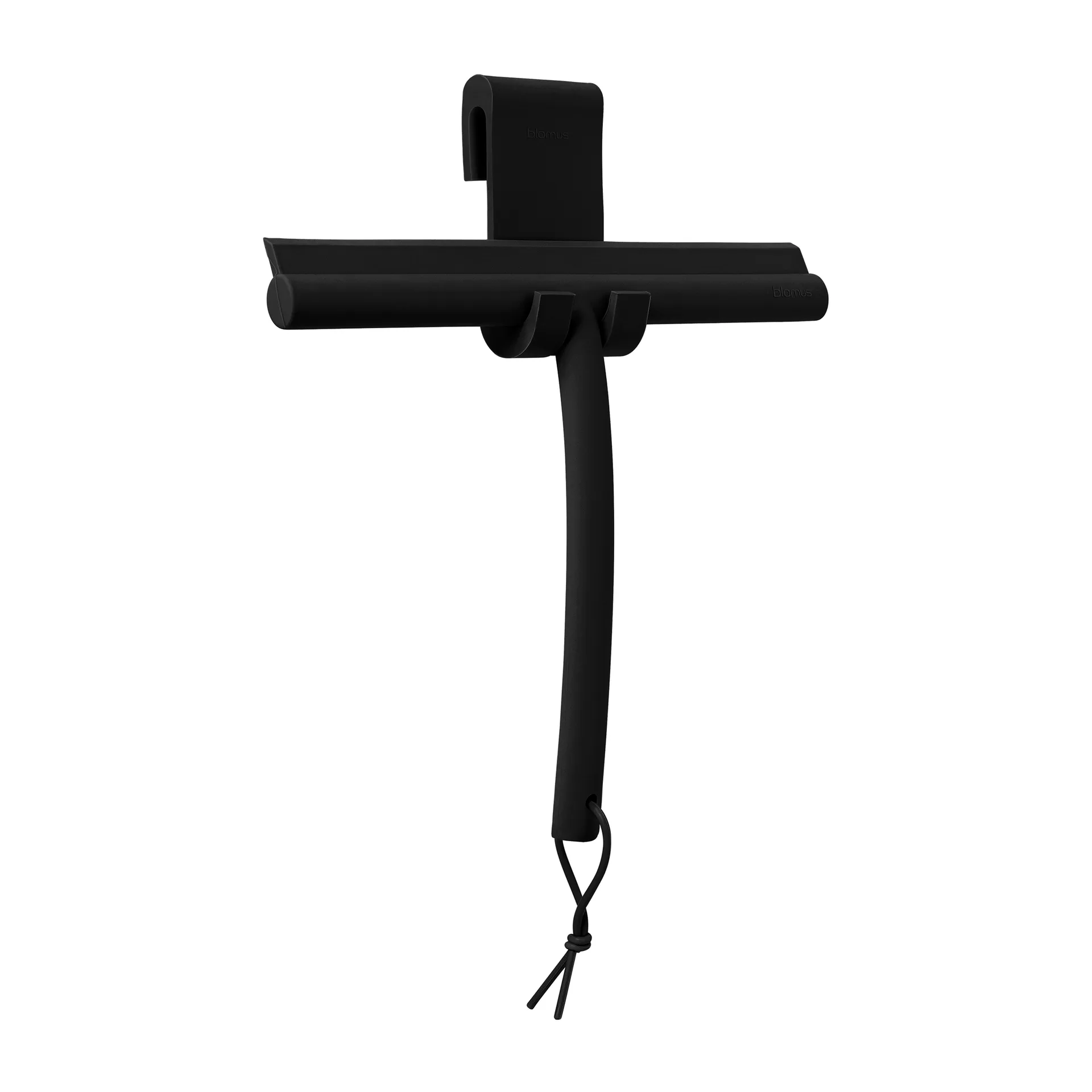 Vipo shower scraper with 挂钩, 黑色 blomus