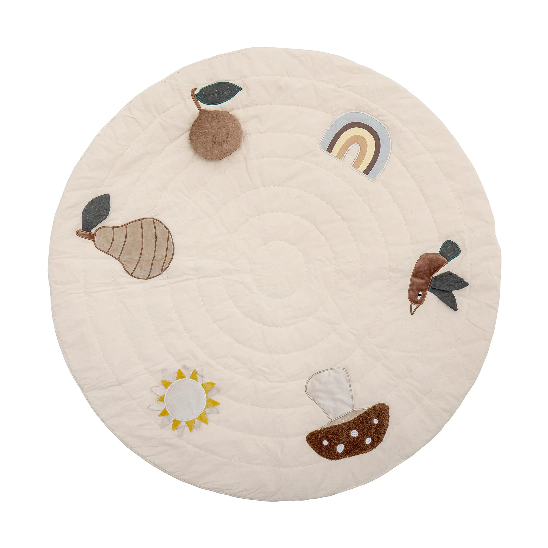 Agnes play mat Ø100 cm, 白色的 Bloomingville