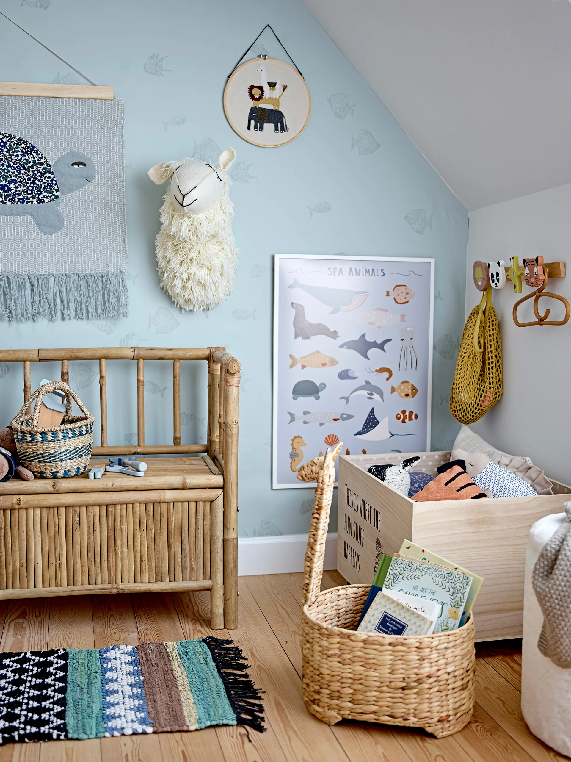 Aranya 衣架/架子 rattan 17x30 cm, Nature Bloomingville