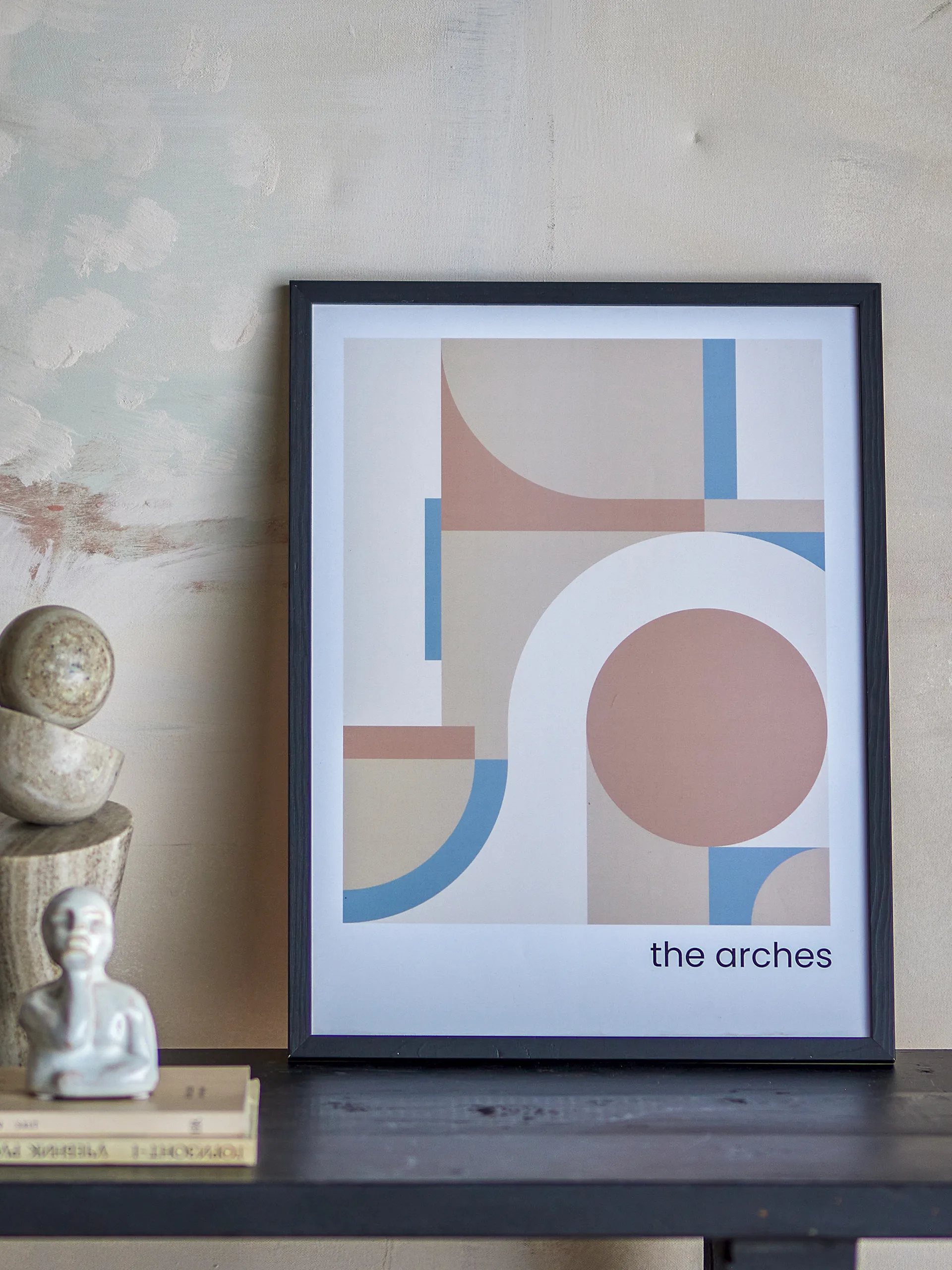 Arches painting 32x42 cm, 黑色 frame Bloomingville