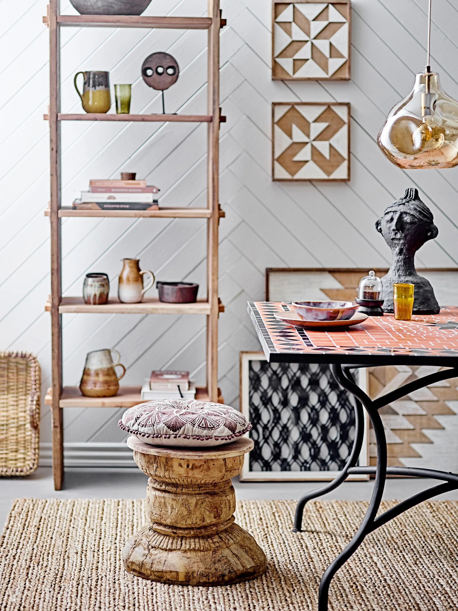 Azizi 吊灯 glass Ø30 cm, 棕色 Bloomingville