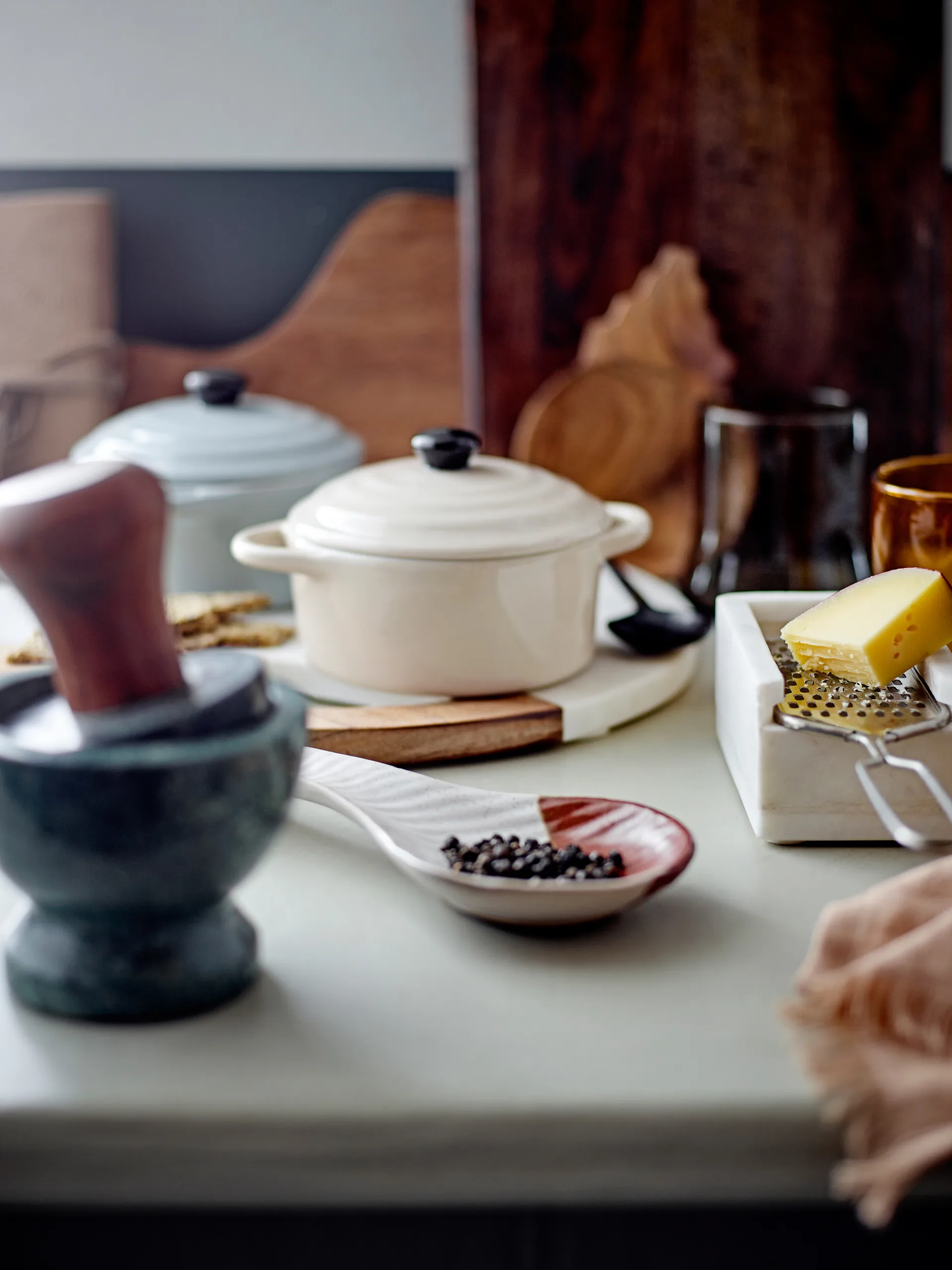 Banou mortel Ø10 cm, 绿色 marble-mango tree Bloomingville