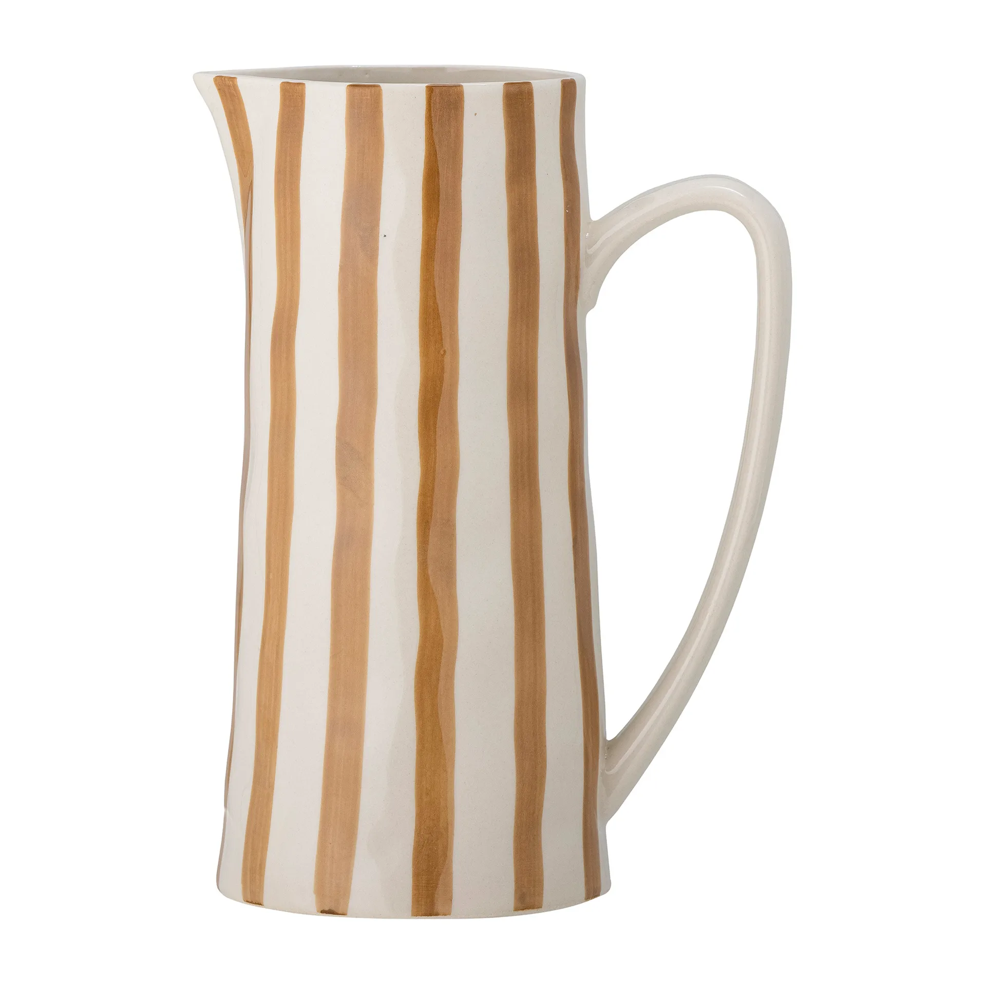 Begonia pot stoneware 23.5 cm, 棕色 stripes Bloomingville