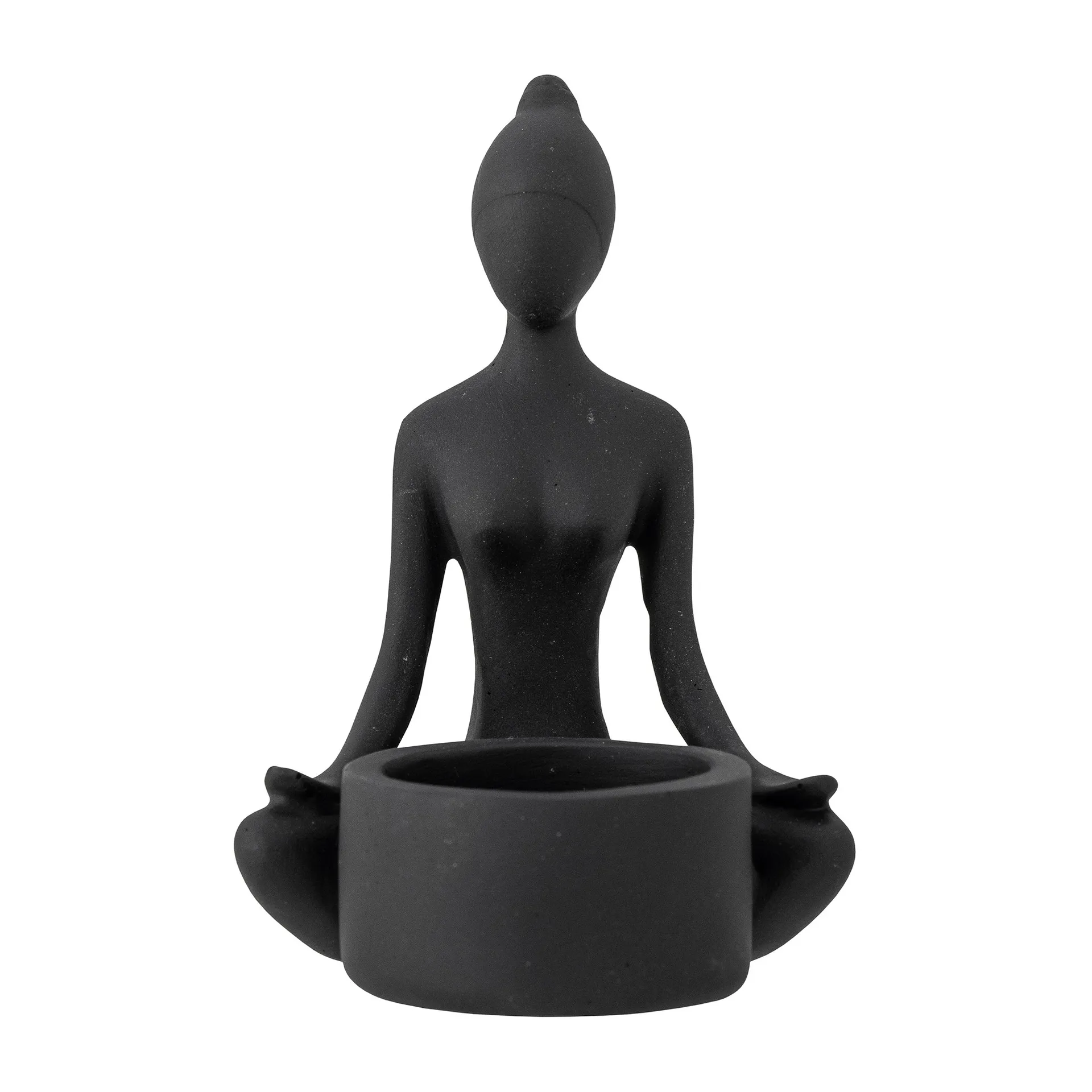 Benna tea light holder 12 cm, 黑色 Bloomingville