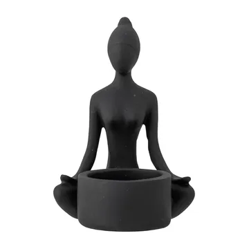 Benna tea light holder 12 cm - 黑色 - Bloomingville